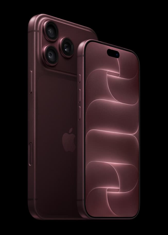 iPhone 18 Pro Max and iPhone 18 Pro in burgundy